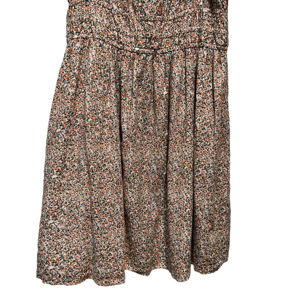 Urban Outfitters BP Floral Peasant Puff Sleeve Mini Dress Size Large - Picture 8 of 16